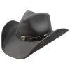‎unisex-ad Hats & Caps Stetson Stetson Roxbury Shapeable Leather Cowboy Western Hat Medium