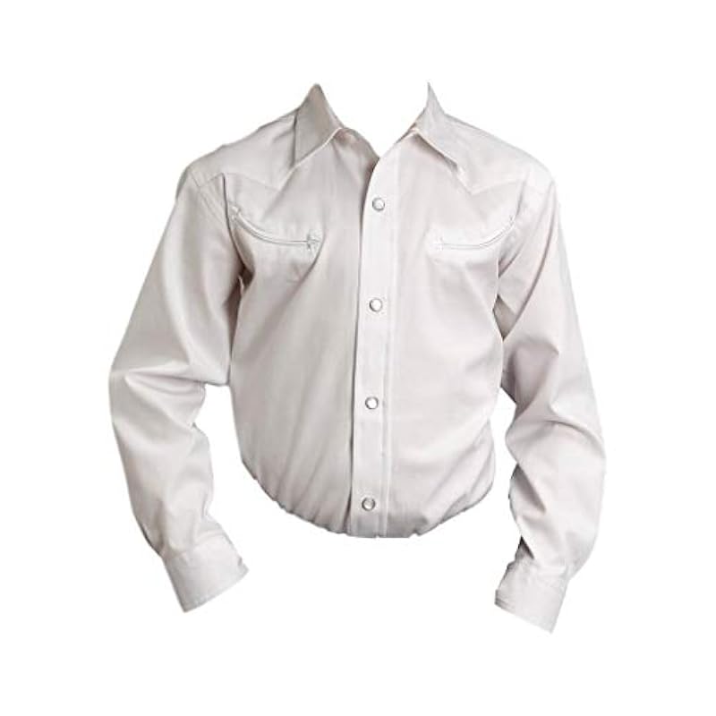 ‎boys Tops, Tees & Shirts Stetson Stetson Western Shirt Boys L/S Snap S White 11-030-0465-0025 WH