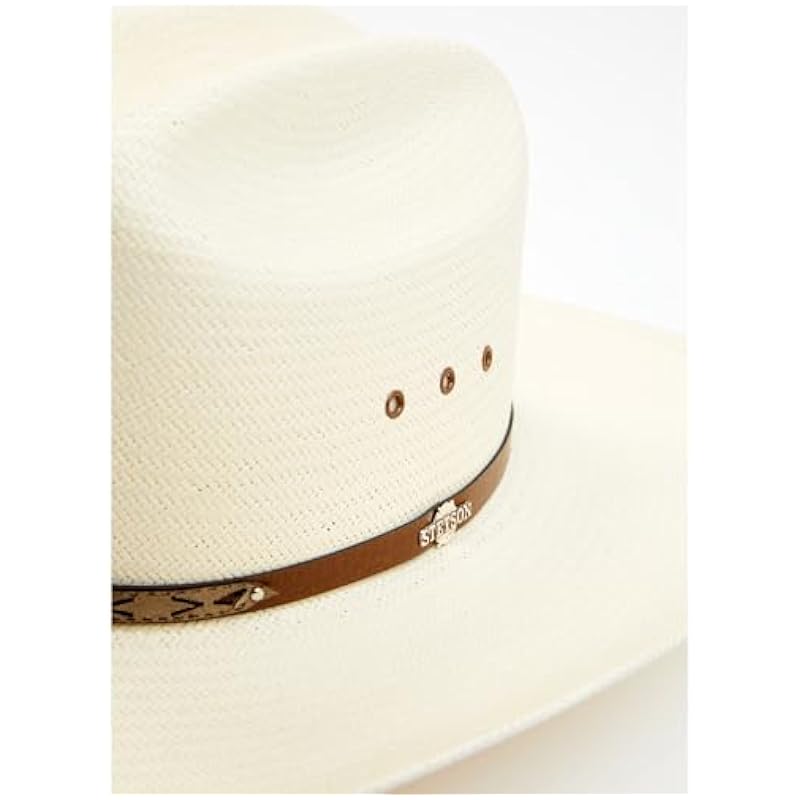 ‎unisex-ad Hats & Caps Stetson Stetson Uni‎unisex-ad Rodeo Natural Cattleman Straw Western Hat Natural 7
