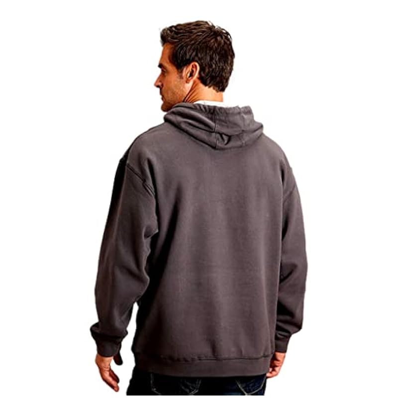Stetson Western Sweatshirt Mens Trademark L Gray 11-097-0562-0907 GY Stetson ‎men Active