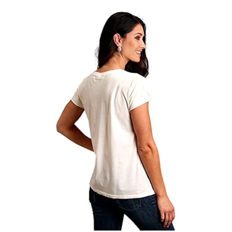 Stetson Western Shirt Womens S/S Distress XS White 11-039-0562-0810 WH ‎womens Tops, Tees & Blouses Stetson