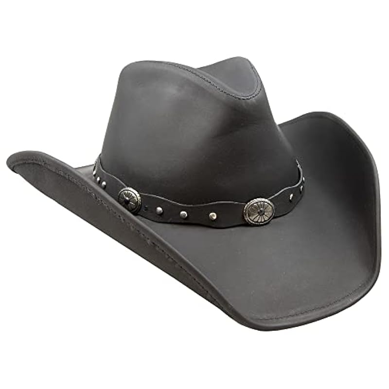 Stetson Men's Cowboy, Black Leather, Medium ‎unisex-ad Hats & Caps Stetson