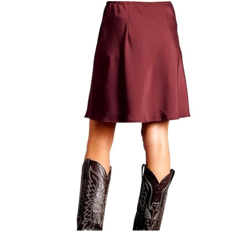 Stetson Skirts ‎womens Stetson Western Skirt Womens Satin Tie XS Red 11-060-0539-7050 RE
