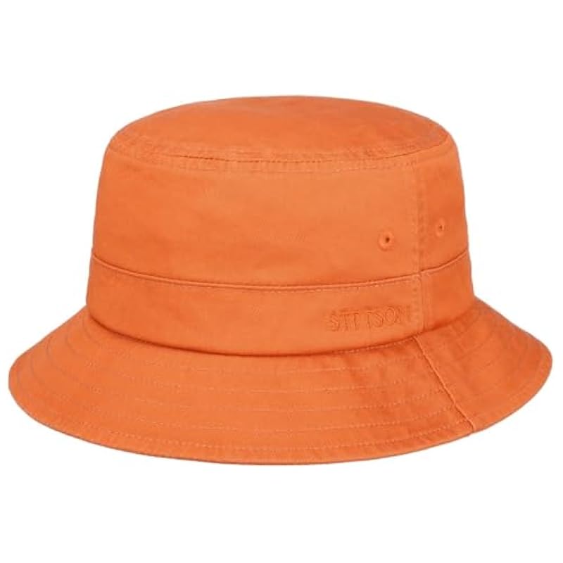 Stetson Stetson Twill Bucket Hat with UV Protection Women/Men - Rust ‎mens Accessories
