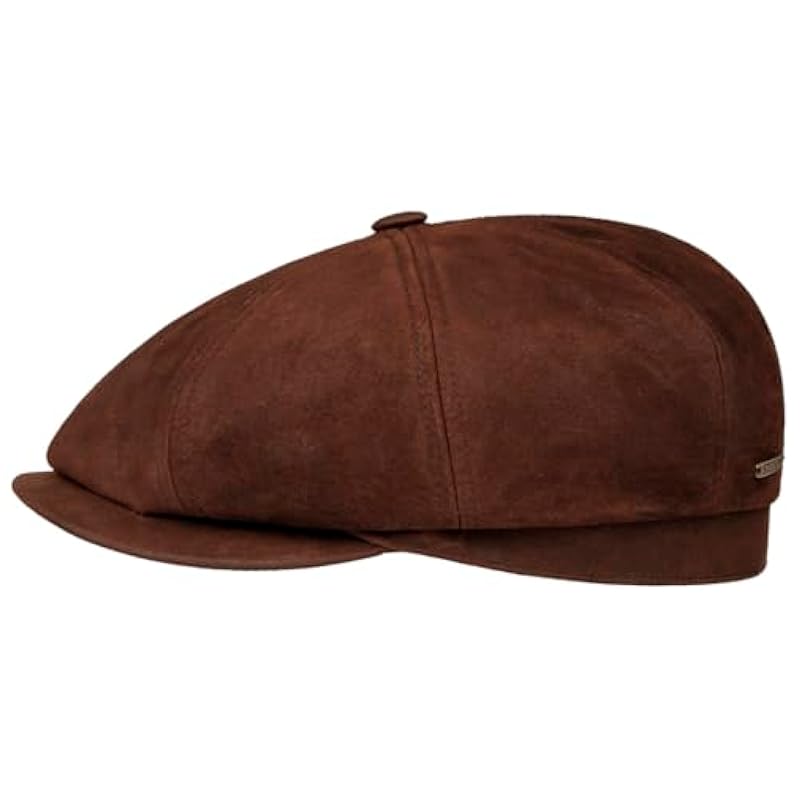 Stetson Stetson Hatteras Uni Pigskin Flat Cap Men - Rust ‎mens Hats & Caps