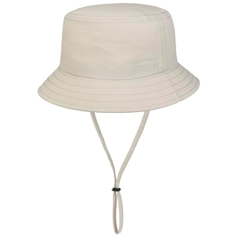 Stetson Stetson Uni Bucket Cloth Hat Women/Men - Cream White ‎womens Accessories