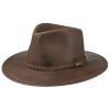 Stetson Stetson Buffalo Leather Western Hat Women/Men | Dark Brown ‎mens Hats & Caps