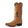 ‎womens Boots Stetson Stetson Women's Tuscon Western Boot Snip Toe Brown 7.5 M