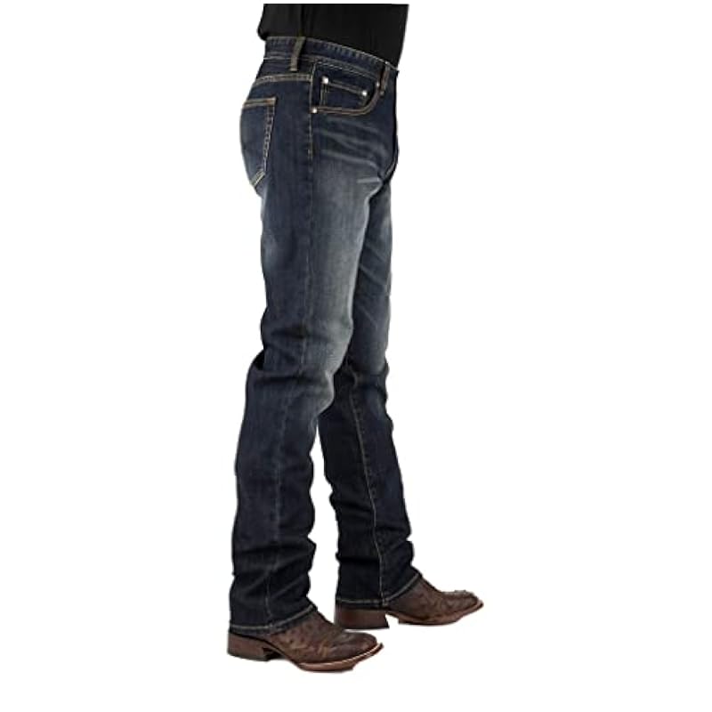 Stetson Mens Blue Cotton Blend 1210 Straight X Jeans 32x30 Novelty Stetson