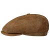 Stetson Hats & Caps ‎mens Stetson 6 Panel Vintage Pigskin Flat Cap Men - Brown