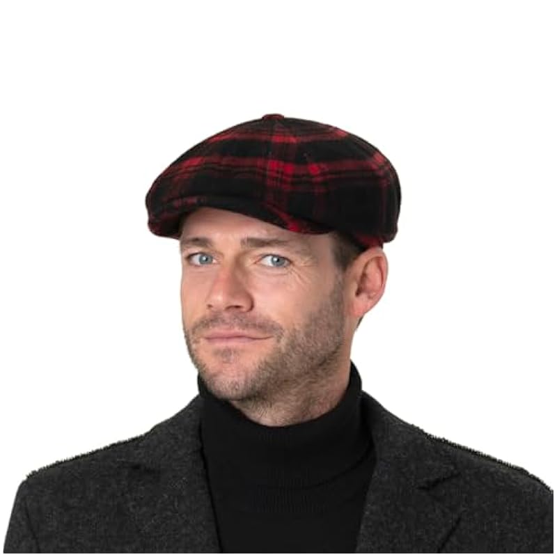 Stetson Hatteras Shadow Plaid Flat Cap Women/Men - Blue Stetson ‎womens Hats & Caps