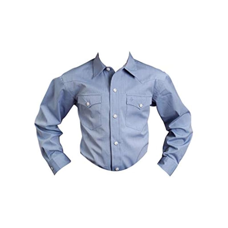 ‎boys Tops, Tees & Shirts Stetson Stetson Western Shirt Boys L/S Snap L Blue 11-030-0465-0041 BU