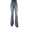 Stetson Women's 921 Medium Wash High Rise Plain Pocket Flare Jean Blue 8 30 ‎womens Jeans Stetson