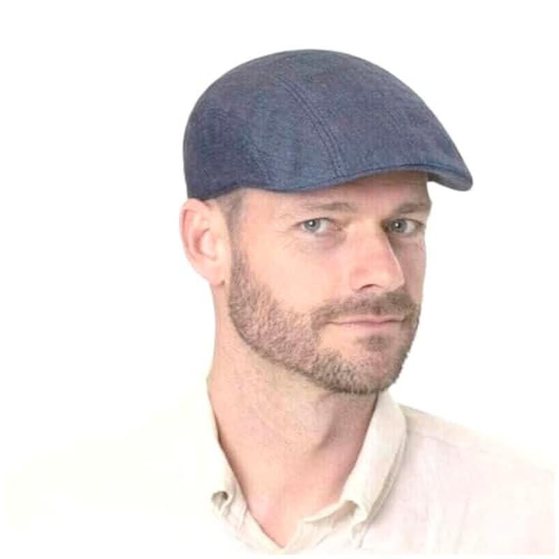 Stetson Stetson Madison Linen Flat Cap Women/Men - Green ‎mens Hats & Caps