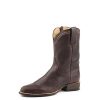 ‎mens Boots Stetson Stetson Men's Rancher Zip Oily Vamp Western Boot Round Toe - 12-020-7608-3836 BR 12 D(M) US Brown