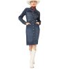 Stetson Women's Denim Button Front Dress Blue X-Large Stetson ‎womens Dresses