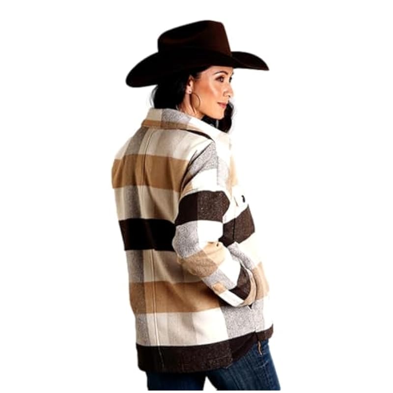 Stetson Coats, Jackets & Vests ‎women Stetson Western Jacket Womens Oversized Brown 11-098-0539-7065 BR Brown