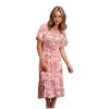 ‎womens Dresses Stetson Stetson Western Dress Womens S/S Ruffle S Pink 11-057-0590-0343 PI