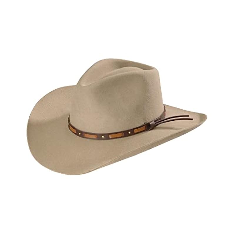 Stetson Stetson Men's Hutchins 3X Wool Felt Cowboy Hat Stone 6 3/4 ‎mens Hats & Caps