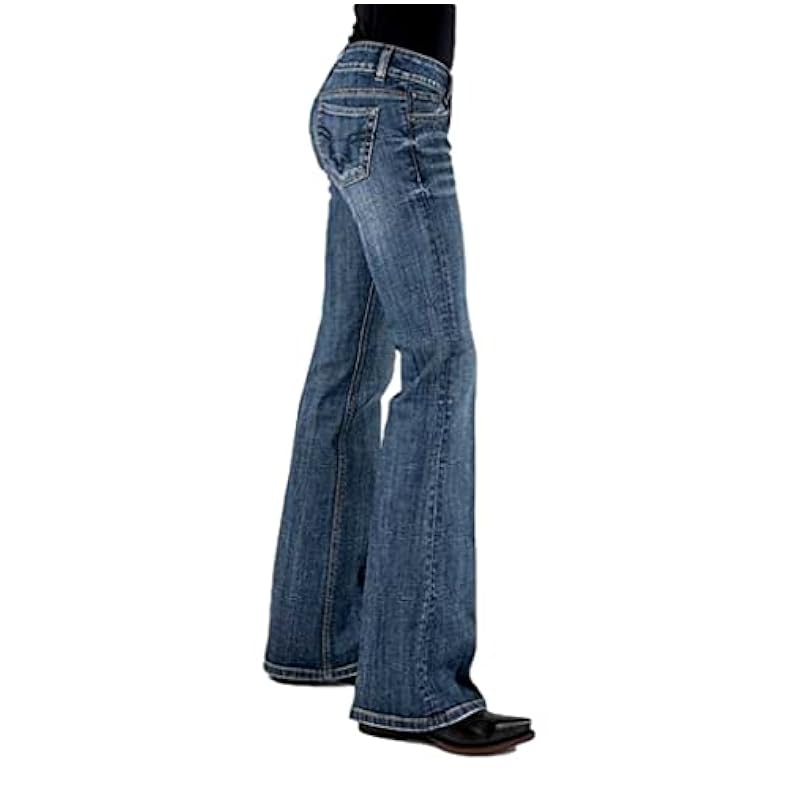 Stetson Western Jeans Womens Bootcut 12 Long Blue 11-054-0816-1322 BU ‎womens Jeans Stetson
