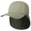 ‎mens Hats & Caps Stetson Stetson Nylon Sun Cap with Neck Protection Men Light Olive 7-7 1/8