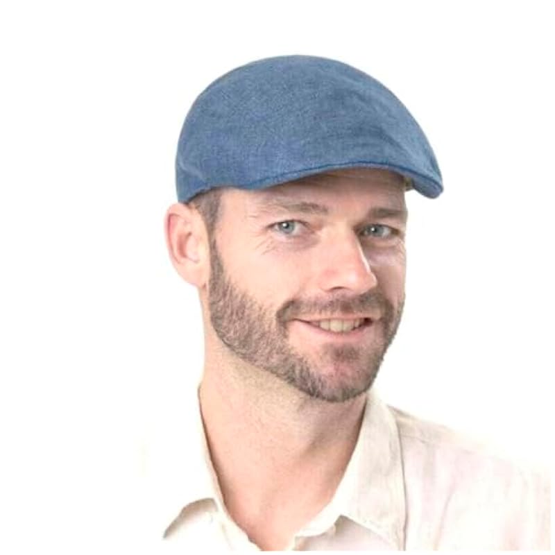 Stetson Hats & Caps ‎mens Stetson Uni Sustainable Linen Flat Cap Men - Made in The EU Mustard