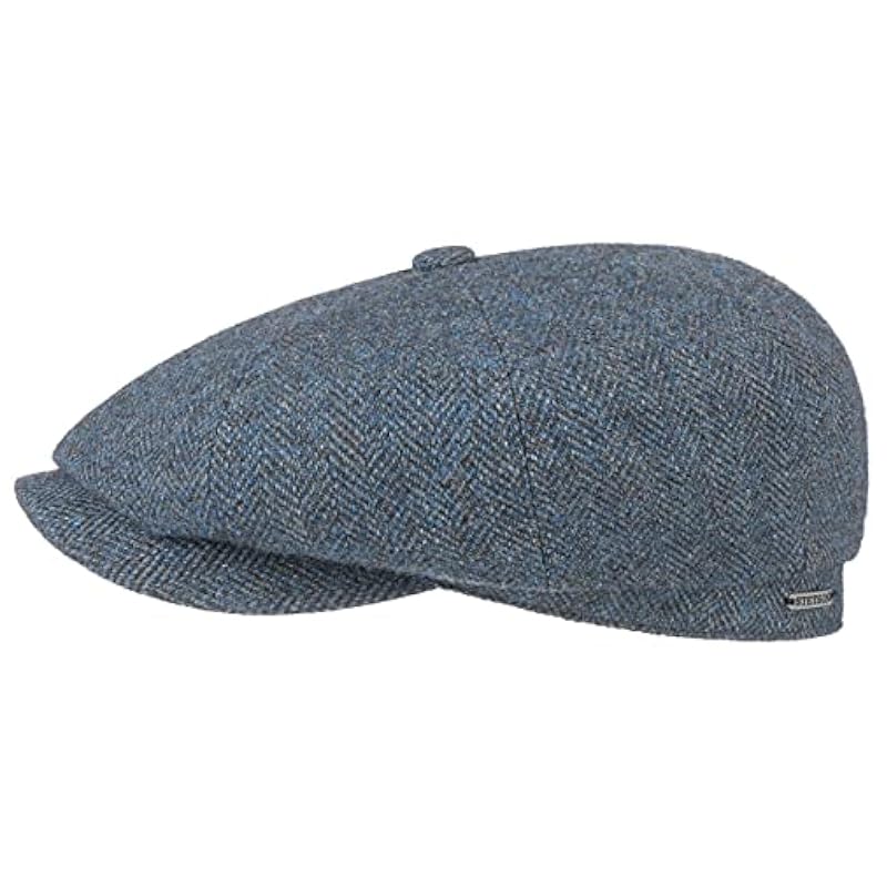 ‎mens Hats & Caps Stetson Stetson Hatteras Classic Wool Flat Cap Men - Blue