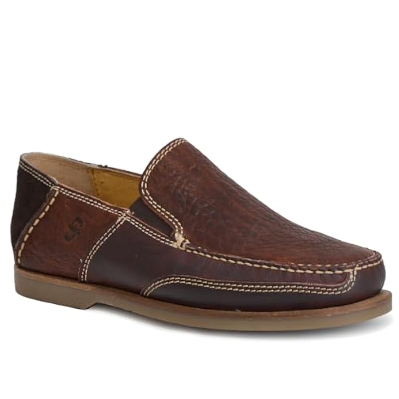 ‎mens Loafers & Slip-Ons Stetson Stetson Men's Chance Slip-On Casual Shoe Moc Toe Brown 7 EE US