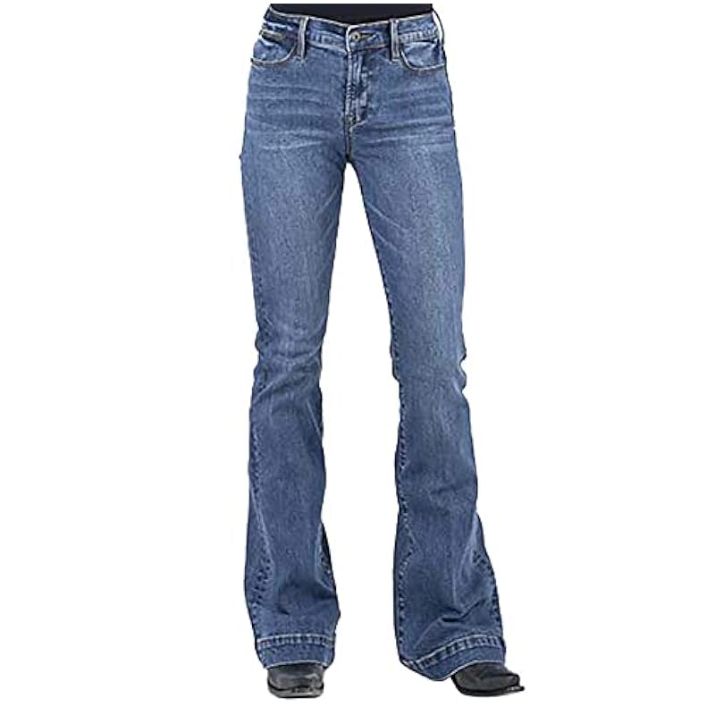 Stetson Women's 921 High Rise Flare Jeans Blue ‎womens Jeans Stetson