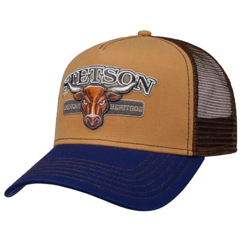 ‎mens Caps & Hats Stetson Stetson New Pure Life Trucker Cap Men - Brown