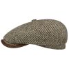 Stetson Stetson Hatteras Lifton Flat Cap Men - Made in Germany Beige-brown ‎mens Hats & Caps