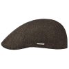 ‎mens Hats & Caps Stetson Stetson Texas Woolix Flat Cap Men - Made in The EU Brown