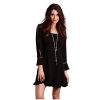 Stetson Dresses ‎womens Stetson 1494 Poly Crepe Long Sleeve Dress Black 4
