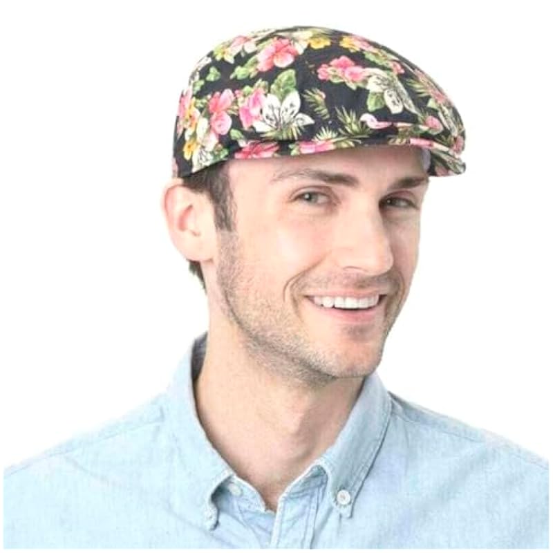 Stetson Lightweight Flower Mix Flat Cap Women - Made in The EU Mixed Colo Stetson ‎womens Hats & Caps