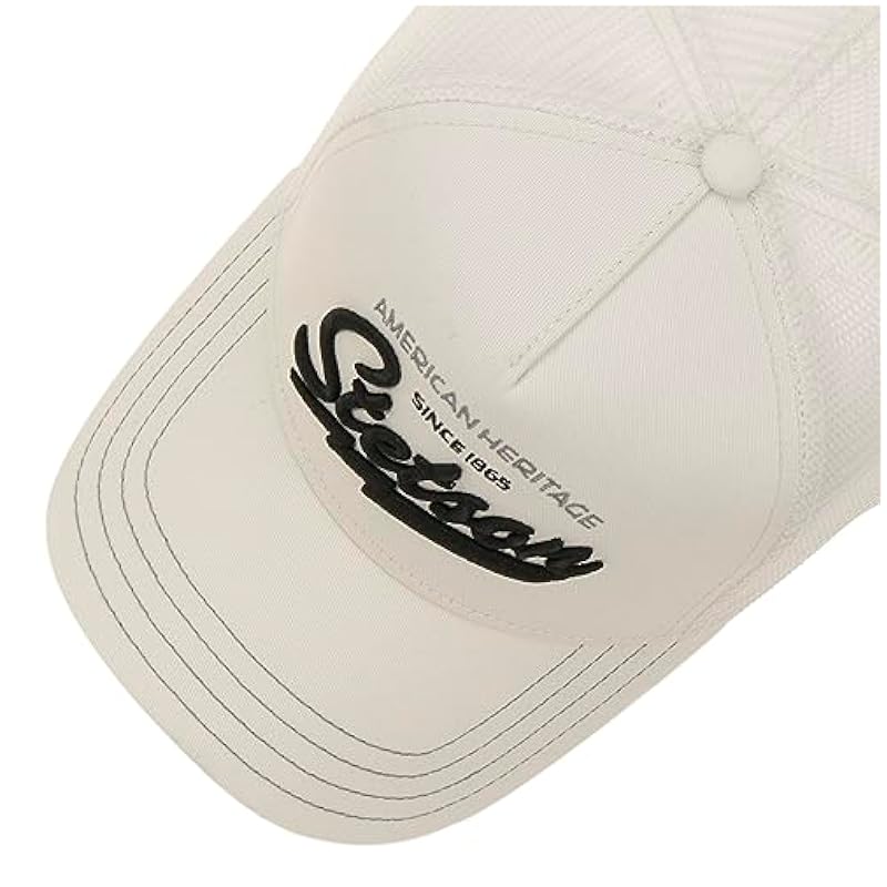‎unisex-ch Hats & Caps Stetson Stetson Since 1865 Trucker Cap Men Cream White 6 3/4