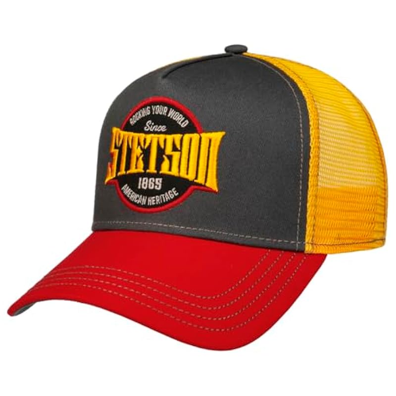 Stetson Hats & Caps ‎mens Stetson Rocking Your World Trucker Cap Small Men - Yellow