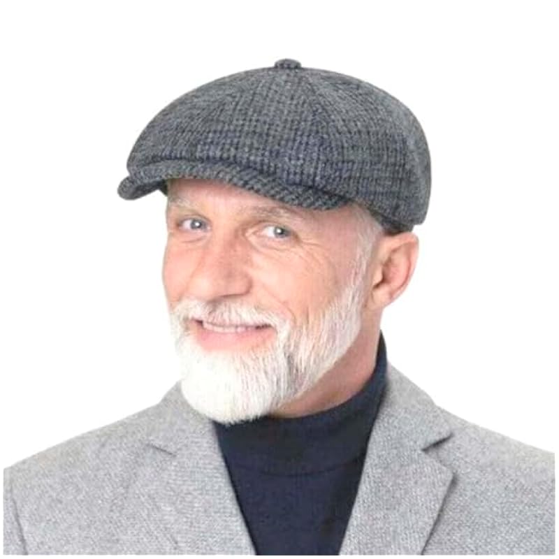 Stetson Hatteras Brayton Flat Cap Men - Made in Germany Grey-blue ‎mens Hats & Caps Stetson