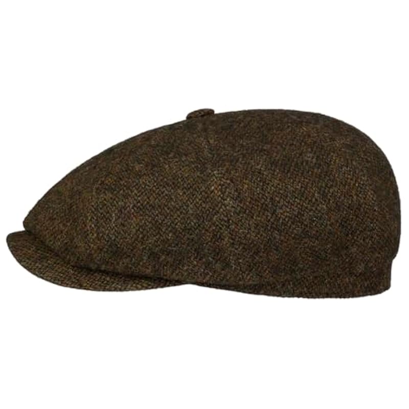 ‎mens Hats & Caps Stetson Stetson Hatteras Wool Melange Flat Cap Men - Made in Germany Olive