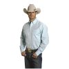 Stetson Shirts ‎mens Stetson Men's Solid Button Oxford Shirt Aqua Small