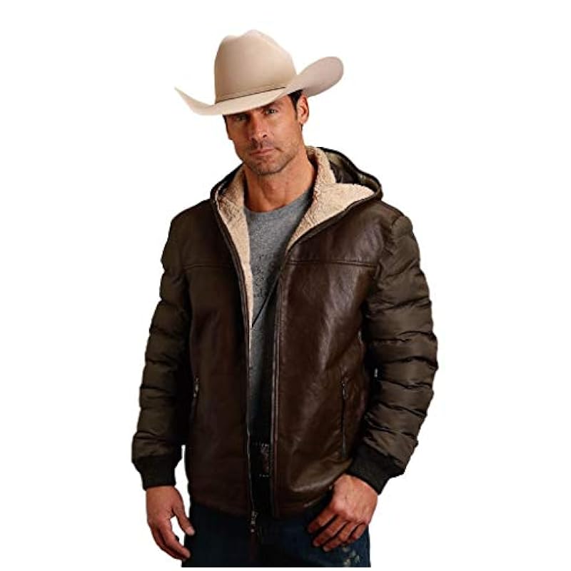 Stetson Stetson Novelty Solid Suede Jacket Brown / XL ‎Mens Jackets & Coats