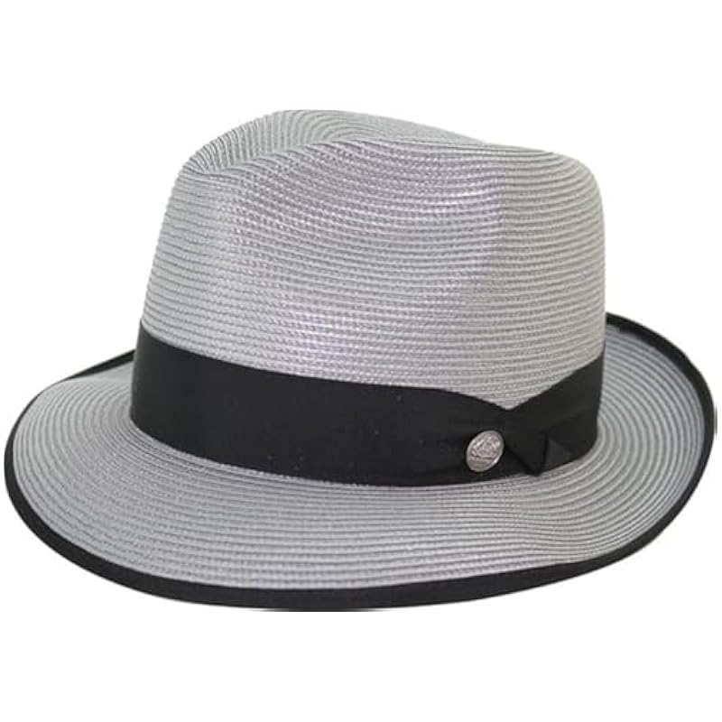 ‎mens Hats & Caps Stetson Stetson Men's Latte Florentine Milan Straw Hat Grey
