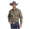 Stetson Shirts ‎mens Stetson Frontier Medallion Print Brown - Mens Shirt
