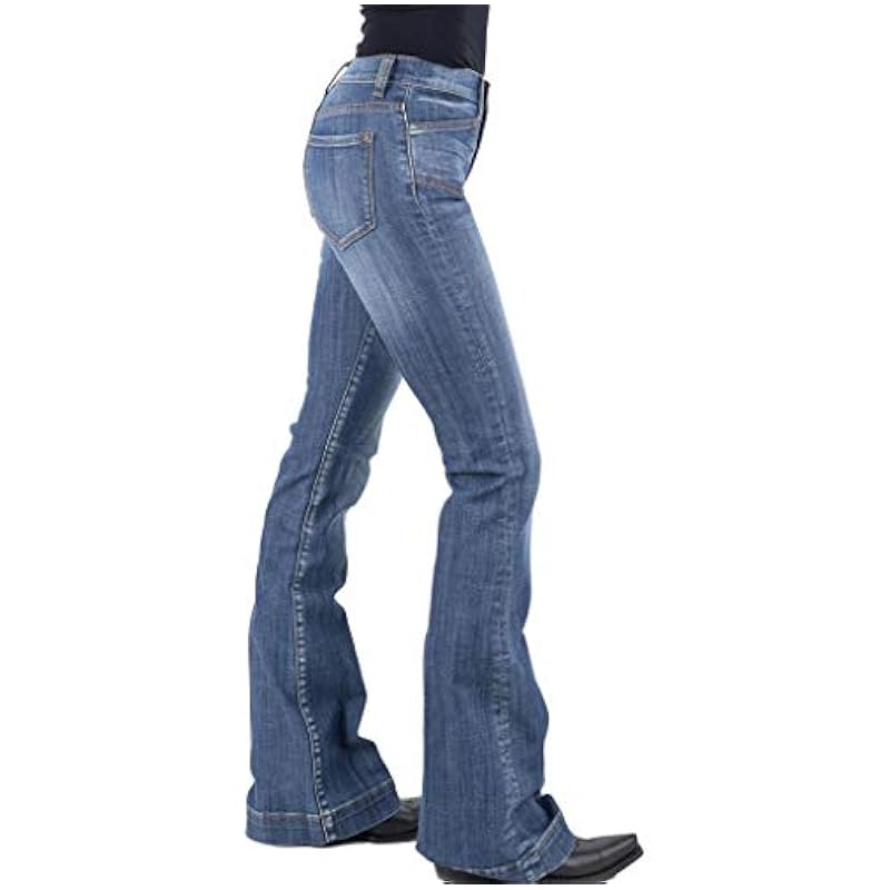 ‎womens Jeans Stetson Stetson Women's 921 High Waist Flare Jeans Blue 10 REG