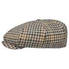 ‎mens Hats & Caps Stetson Stetson Harris Tweed Virgin Wool 8/4 Cap - Made in Germany (US, Numeric, 6 7/8, Tweed Beige)