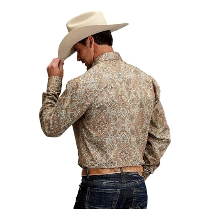 Shirts Stetson Stetson Desert Paisley Print - Mens Shirt Medium