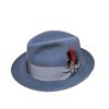Stetson and Dobbs TWFRDK-8220 Mens Frederick Fedora Stone Wash ‎mens Hats & Caps Stetson