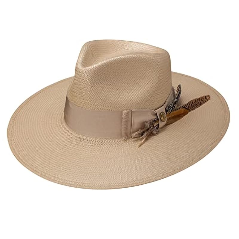 Hats & Caps Stetson Stetson Atacama Straw Fedora Hat Silverbelly