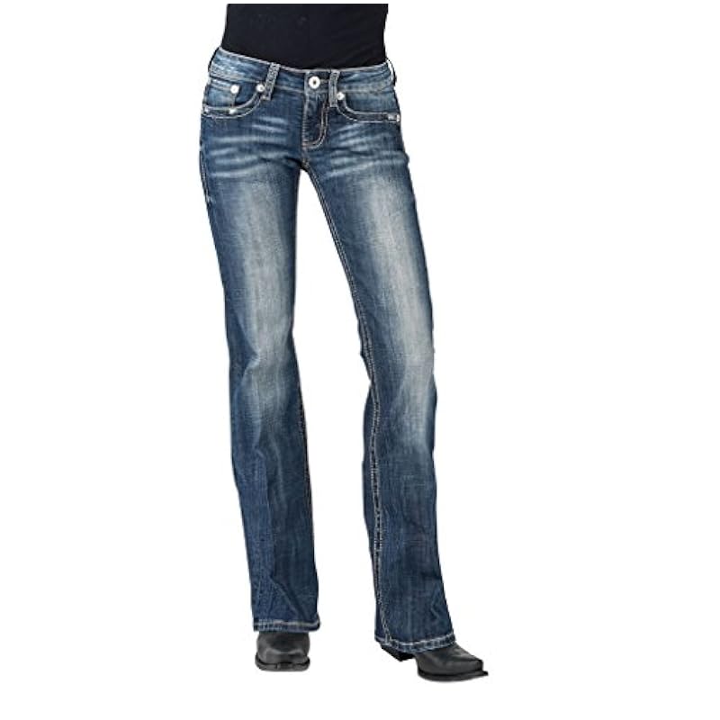 Stetson Jeans ‎womens Stetson Western Jeans Women Bootcut 4 X-Long Denim 11-054-0816-0385 BU