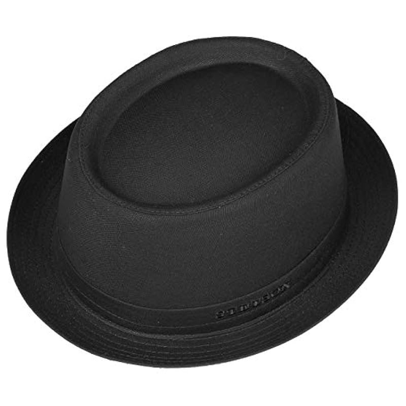 Stetson Athens Cotton Pork Pie Hat Women/Men | Made in Italy Black ‎womens Hats & Caps Stetson