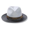 ‎mens Hats & Caps Stetson Stetson Men's Andover Florenine Milan Straw Hat Black/Grey